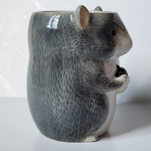 Whimsical Squirrel Mug with Tail Handle – Hand-Painted Ceramic Coffee Cup - Picture 8 of 10